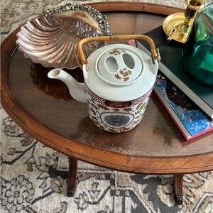 Vintage Teapot with Floral Design